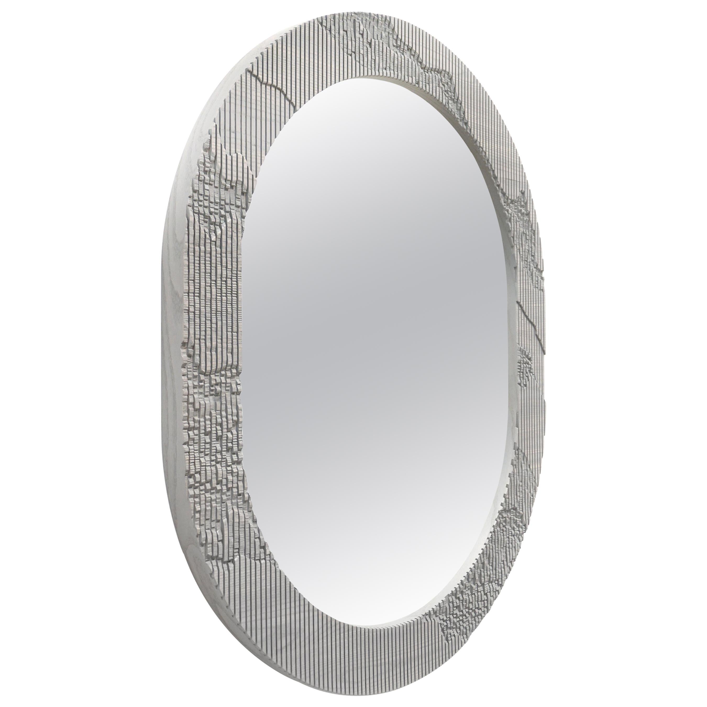 Shale Mirror in Grey by Simon Johns For Sale