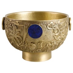 Shalimar Champagne Bucket Large in Brass & Semi Precious Stone Shalimar Champagne Bucket Large in Brass & Semi Precious Stone