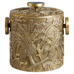 Secchiello per ghiaccio Shalimar Small in ottone e pietre semipreziose, Viya di Vikram Goyal