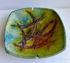 Shallow Bowl or Ashtray by Fantoni for Raymor, c. 1950