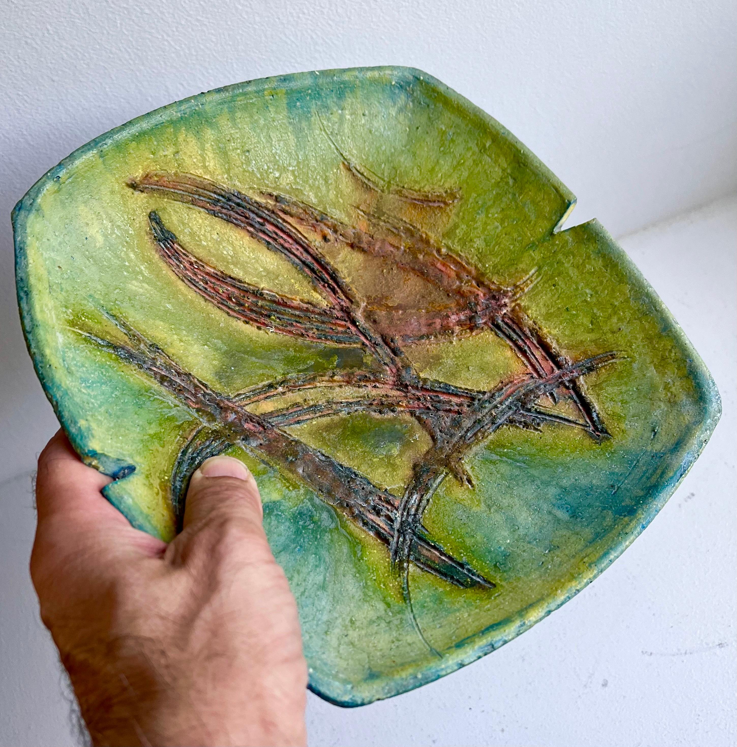 Shallow Bowl or Ashtray by Fantoni for Raymor, c. 1950 For Sale 1