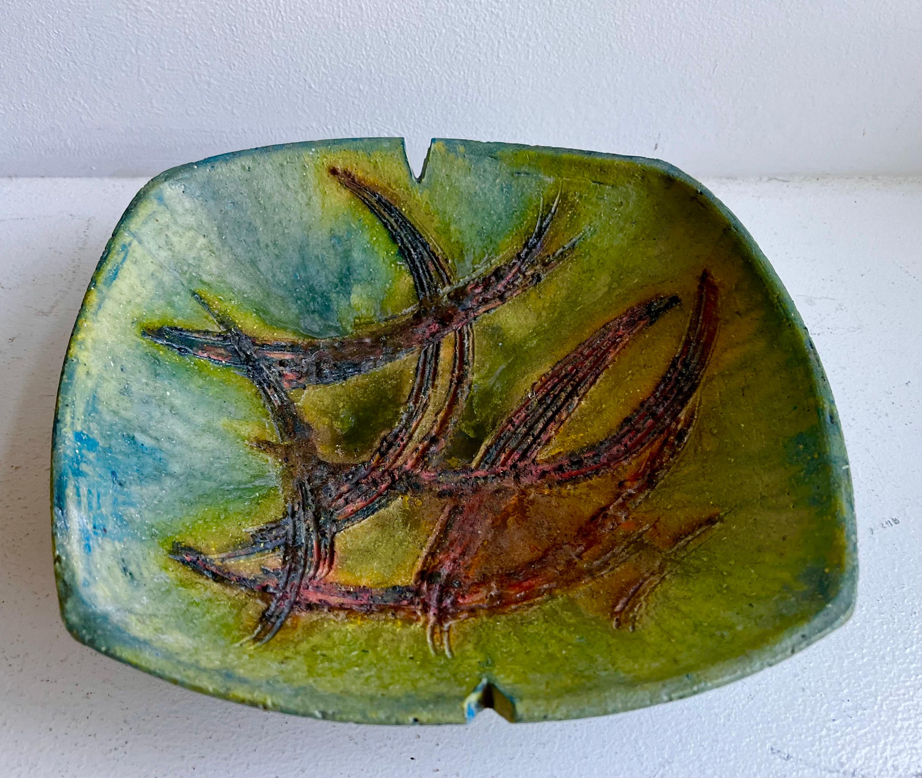 Shallow Bowl or Ashtray by Fantoni for Raymor, c. 1950 For Sale 2