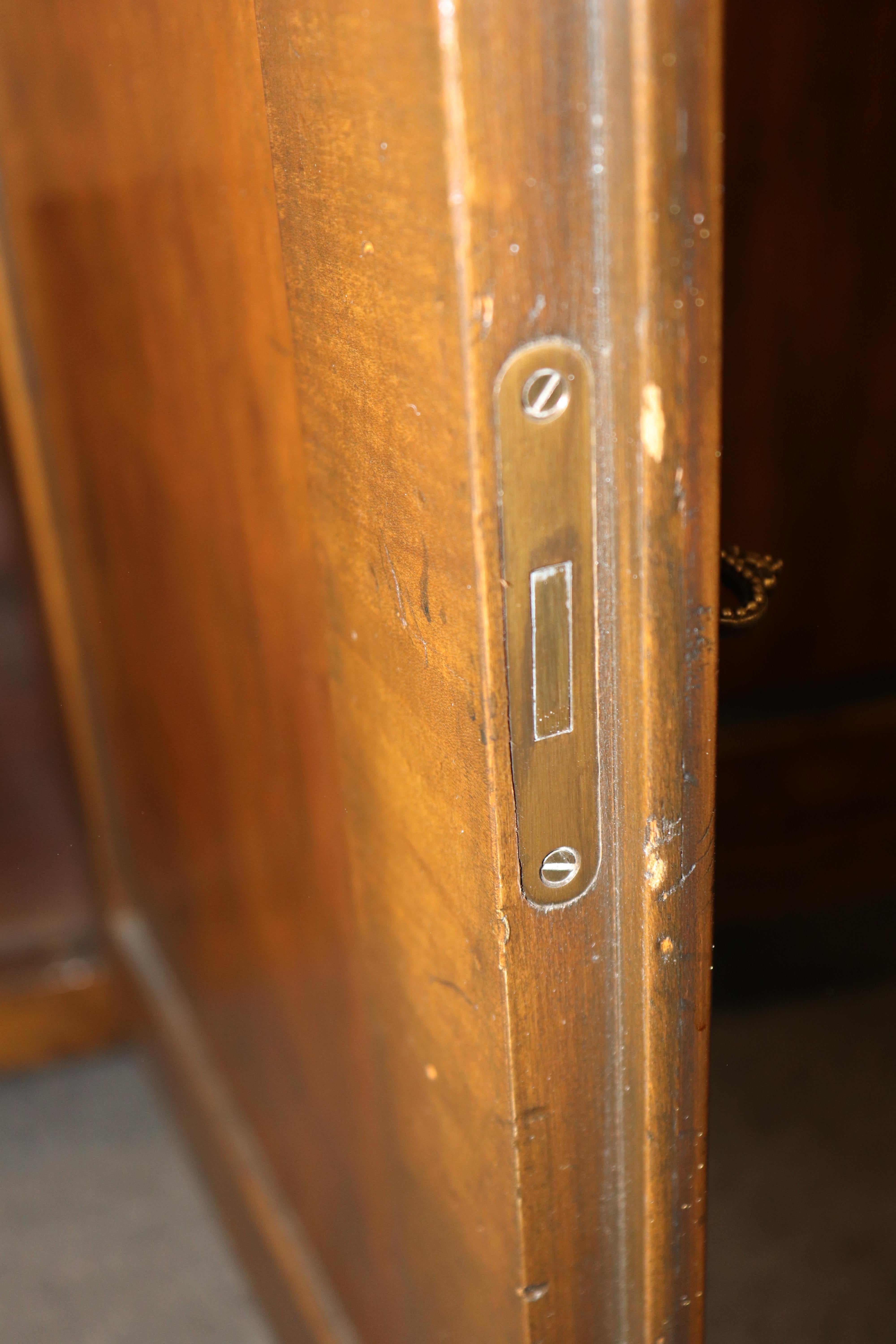 Shallow Depth Baker Furniture Directoire Figured Walnut Directoire Sideboard For Sale 11