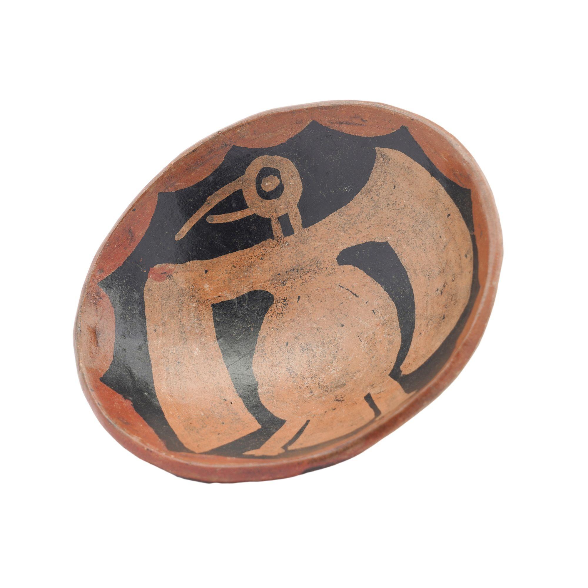 Ceramic Shallow footed bowl after a Pre-Columbian model