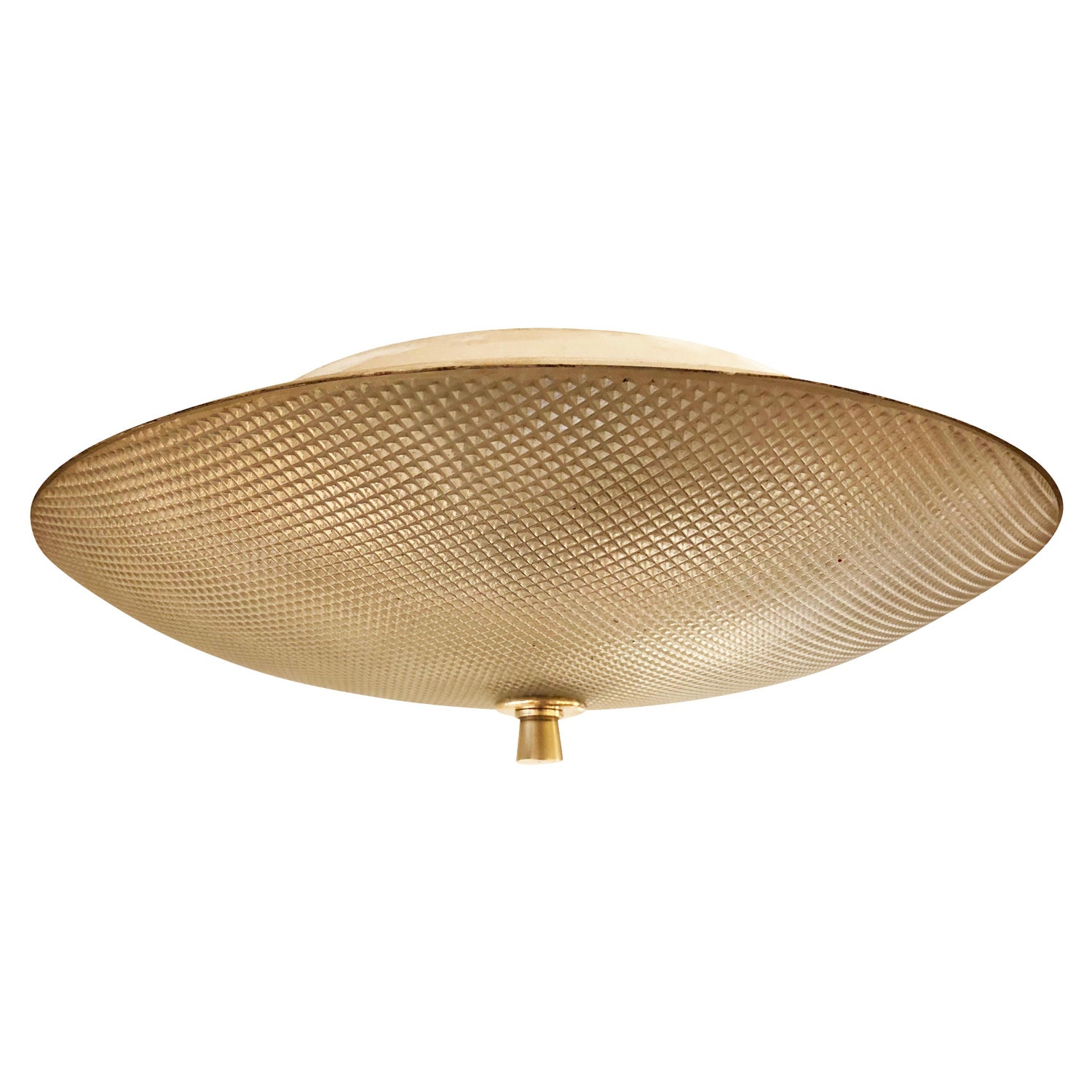 Shallow Midcentury Flush Mount At 1stdibs