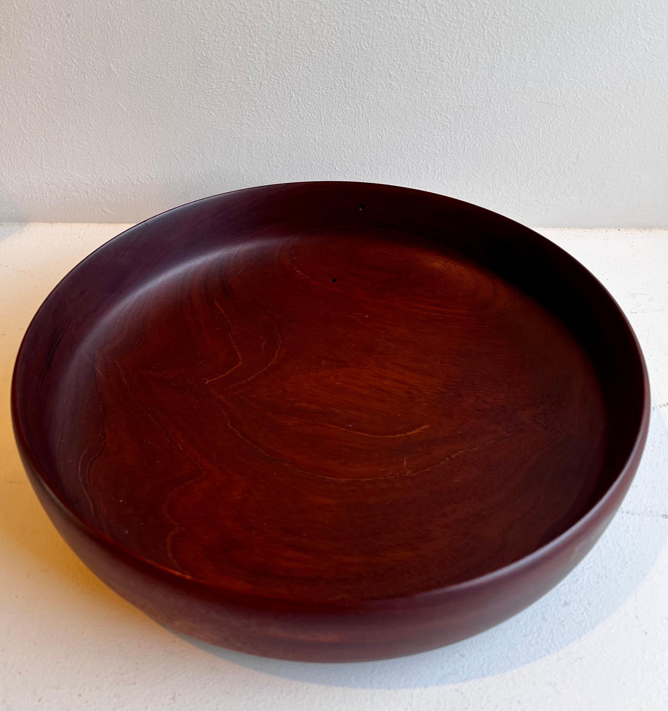 Shallow Thin Edge Turned Mahaogany Bowl
Artist Unknown

