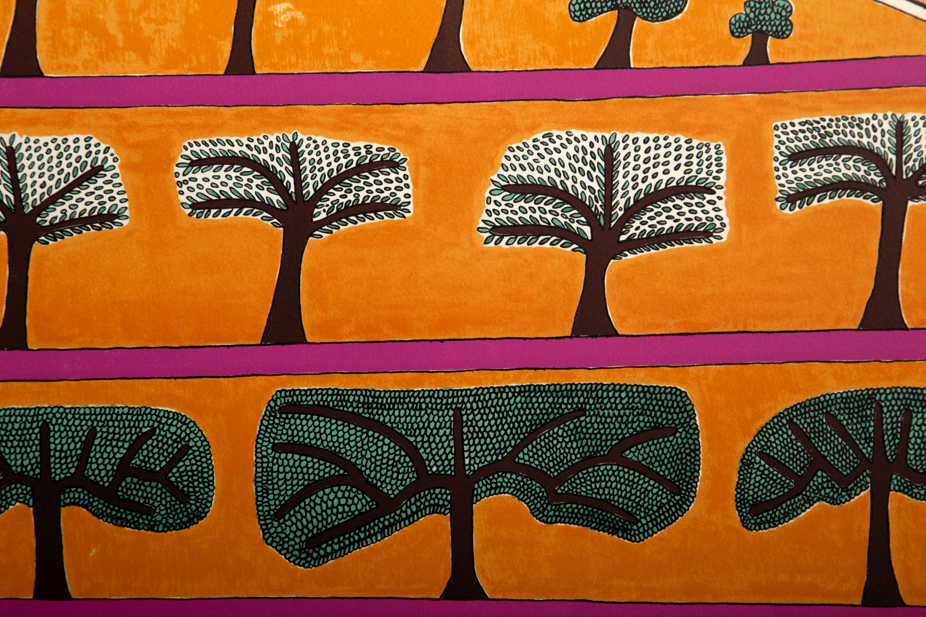 Elías Ascendiendo al Cielo, serigrafía de arte popular de Shalom Moskovitz en venta 3