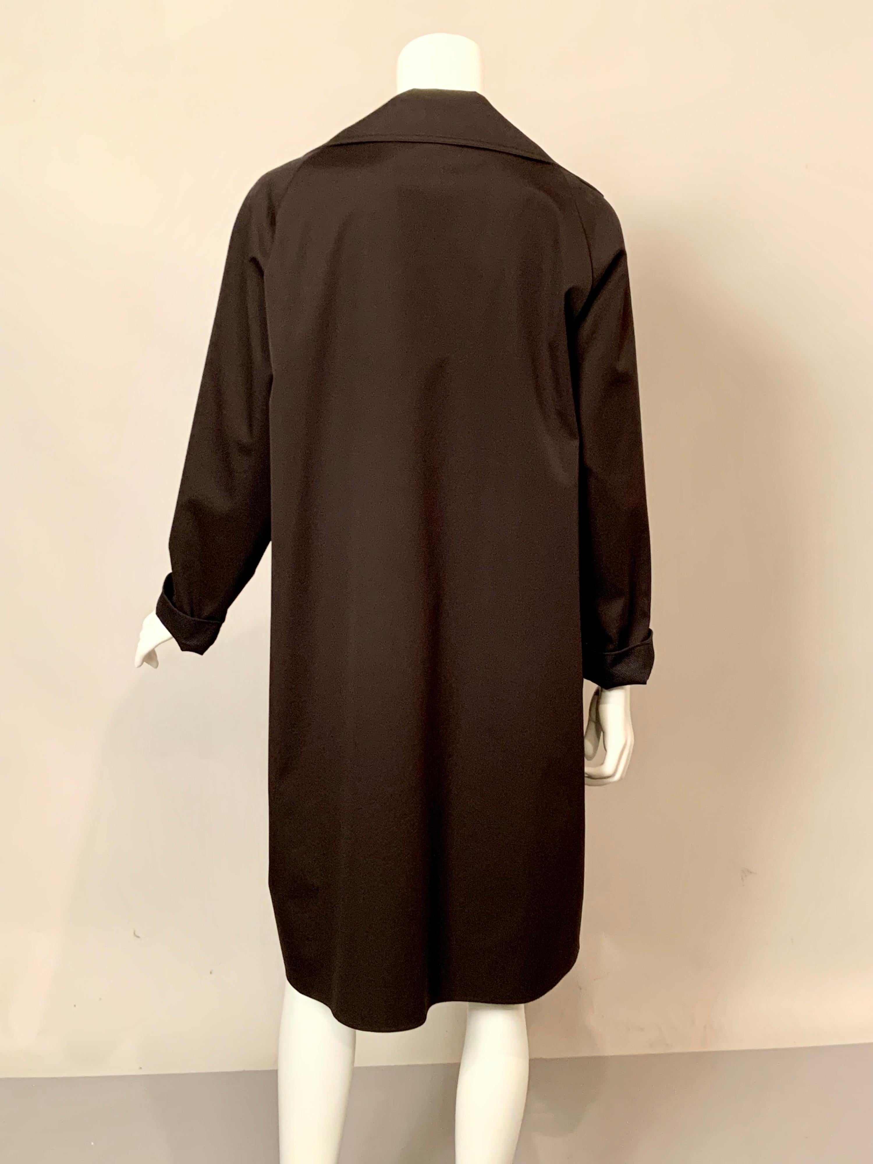Shamask Black Cotton Raincoat 1