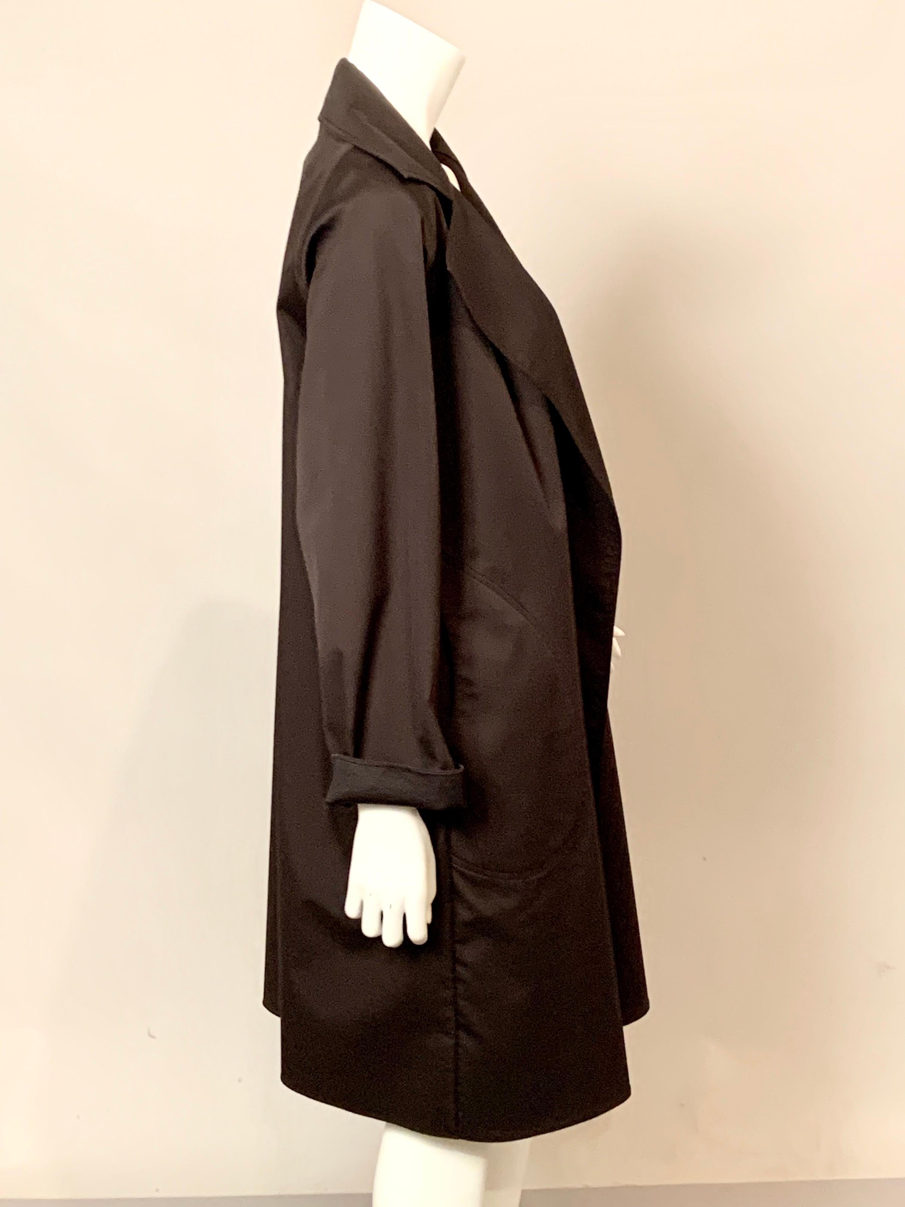 Shamask Black Cotton Raincoat 2