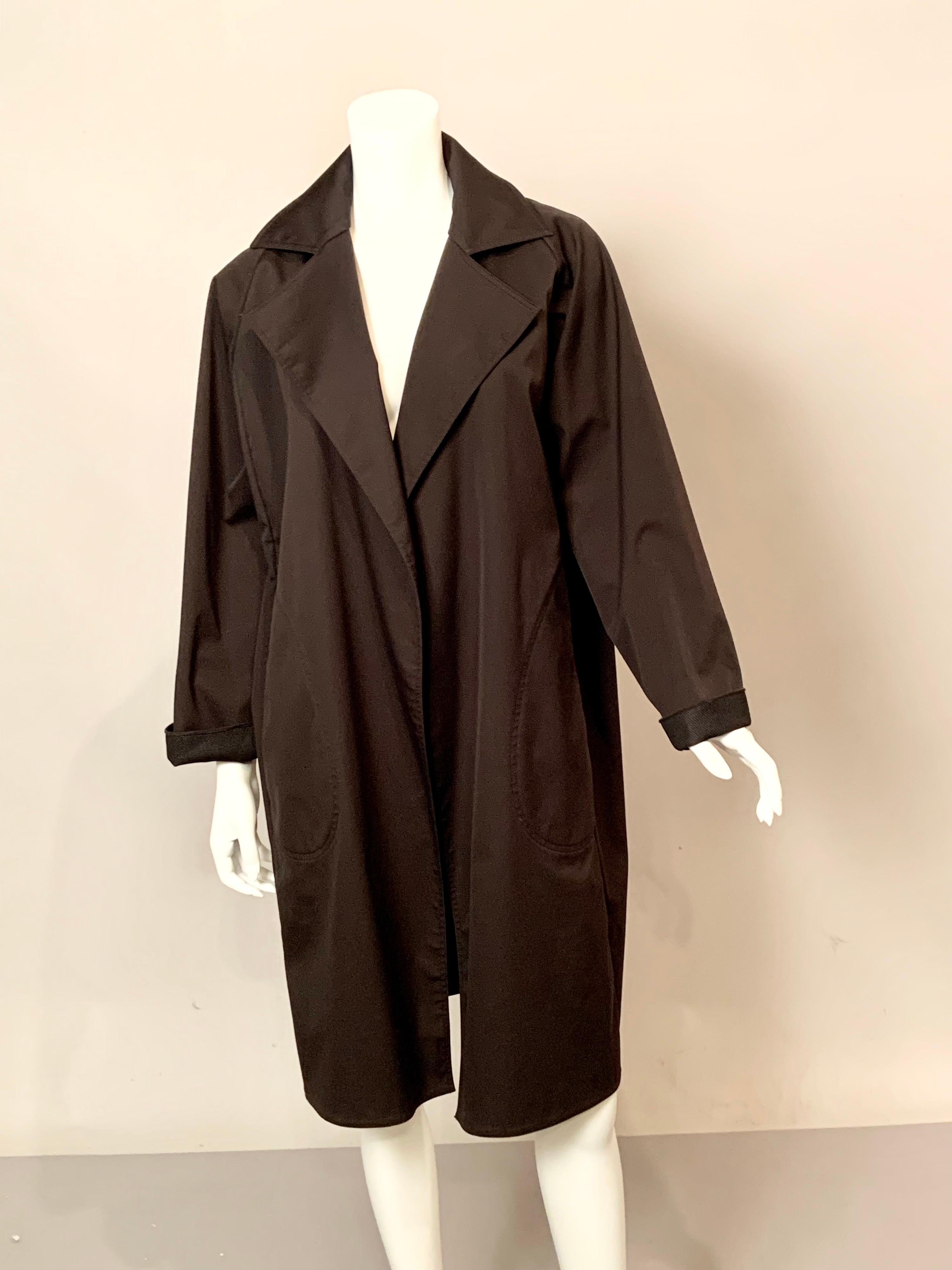 Shamask Black Cotton Raincoat 5