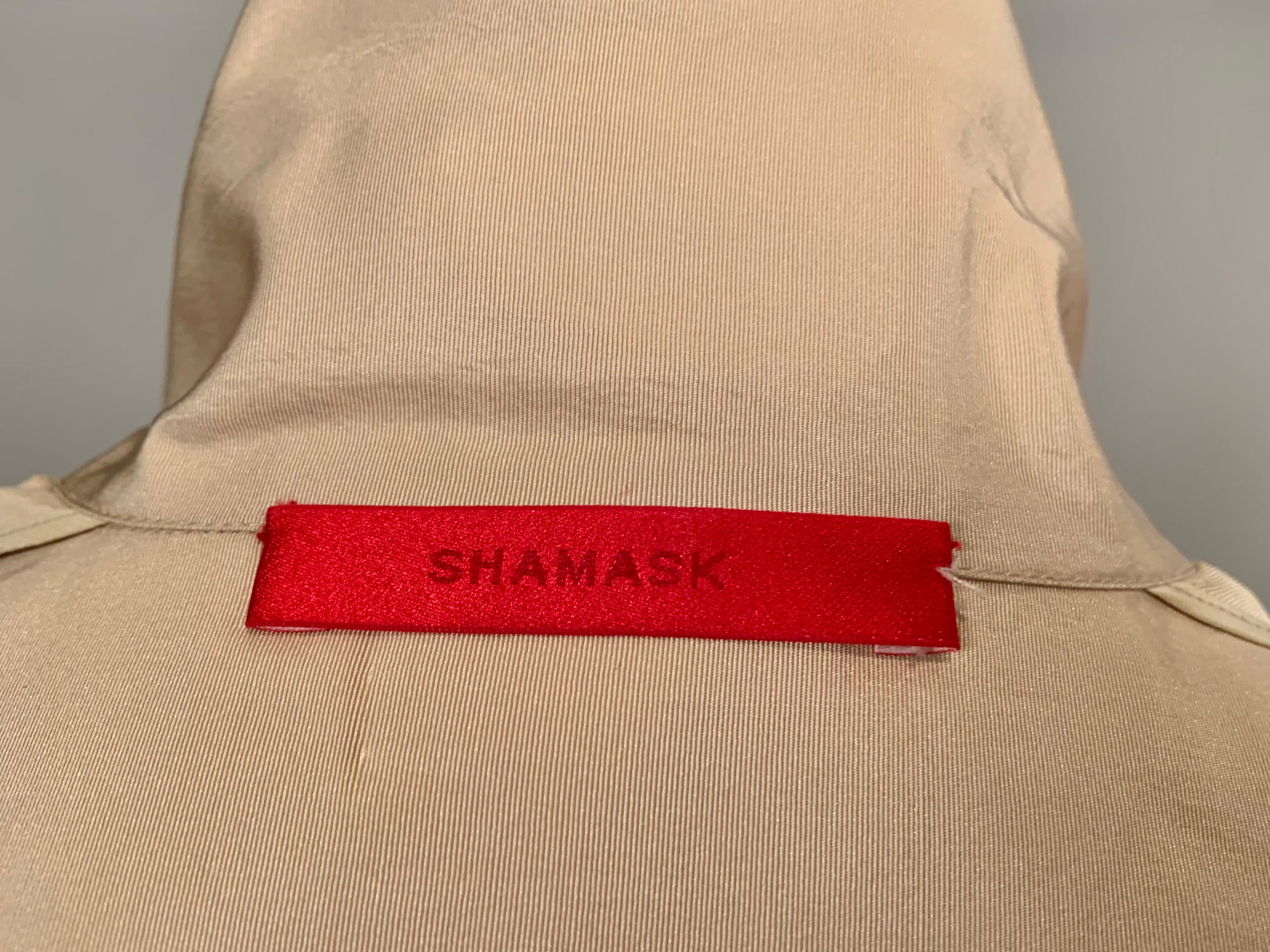 Shamask  Khaki Colored Silk Coat 2