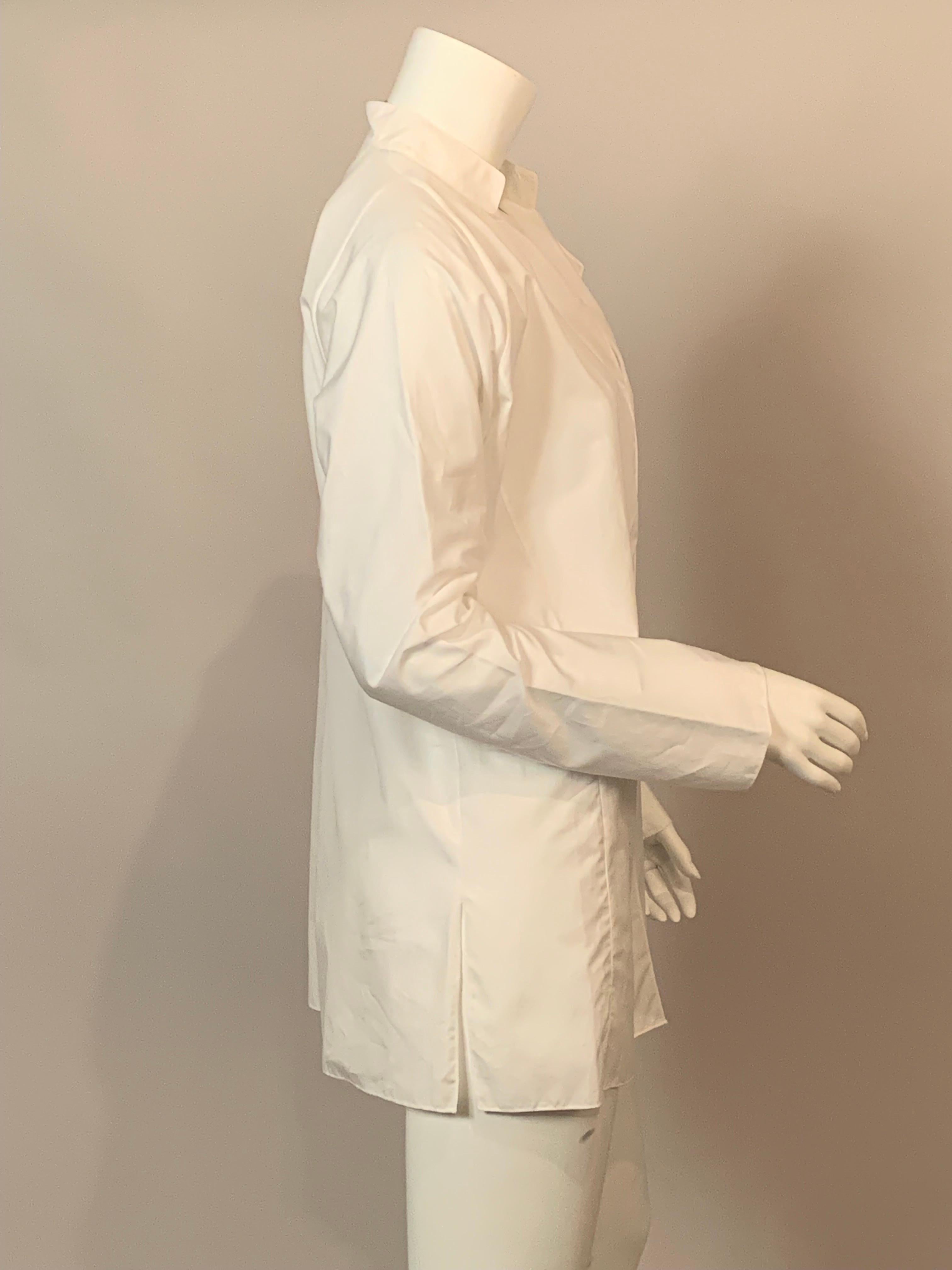 Women's Shamask Oversized White Cotton Tunic with Original Price Tags