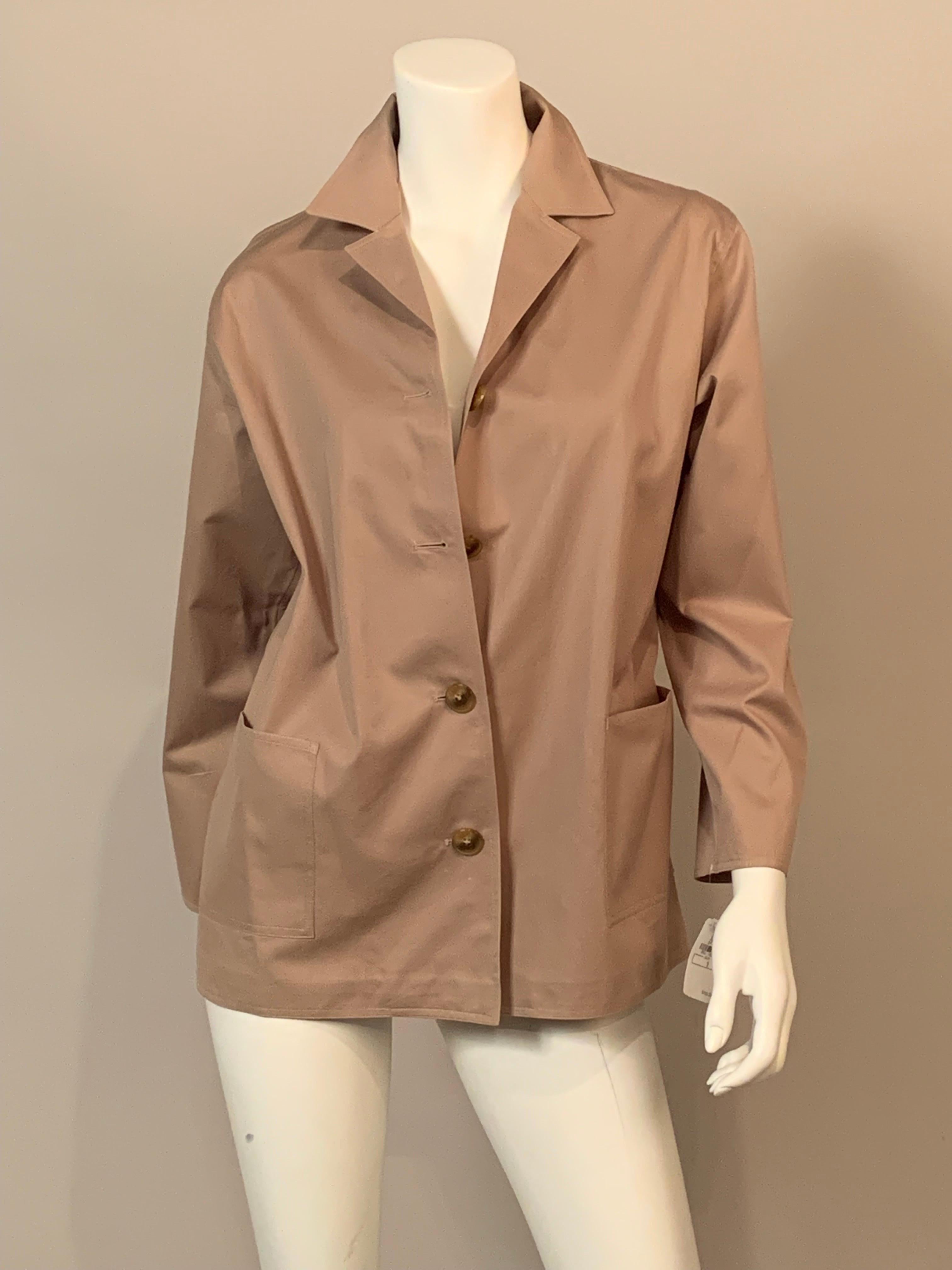 Women's Shamask Safari Style Cotton Jacket with Original Price Tag For Sale