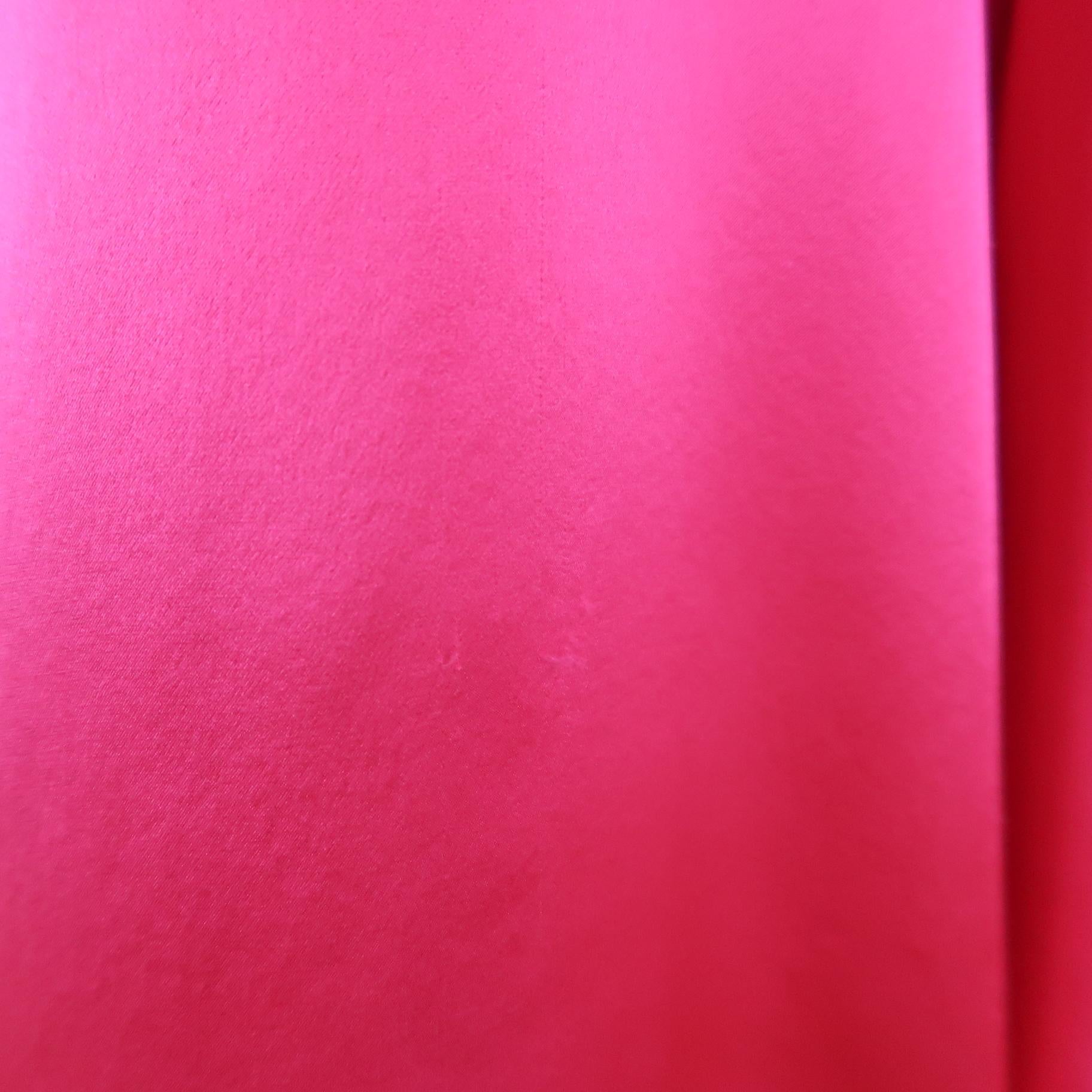 fuchsia pink silk blouse