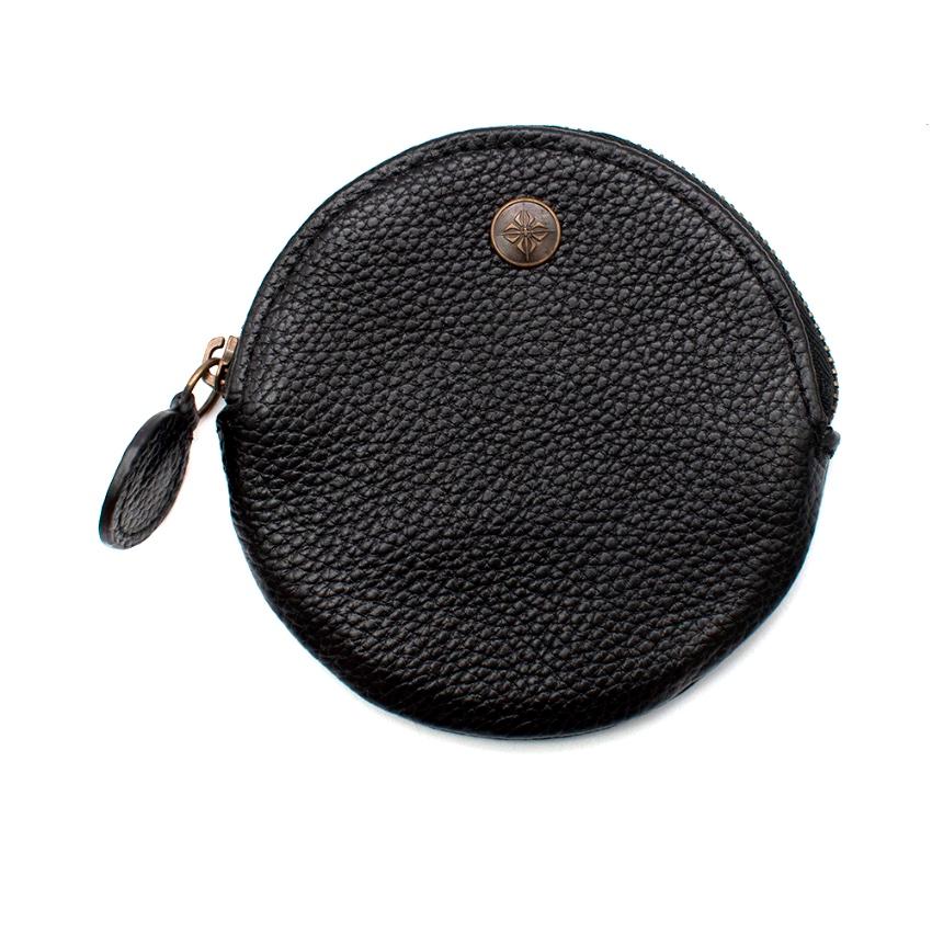 Shamballa Jewels Black Leather Coin Pouch  1
