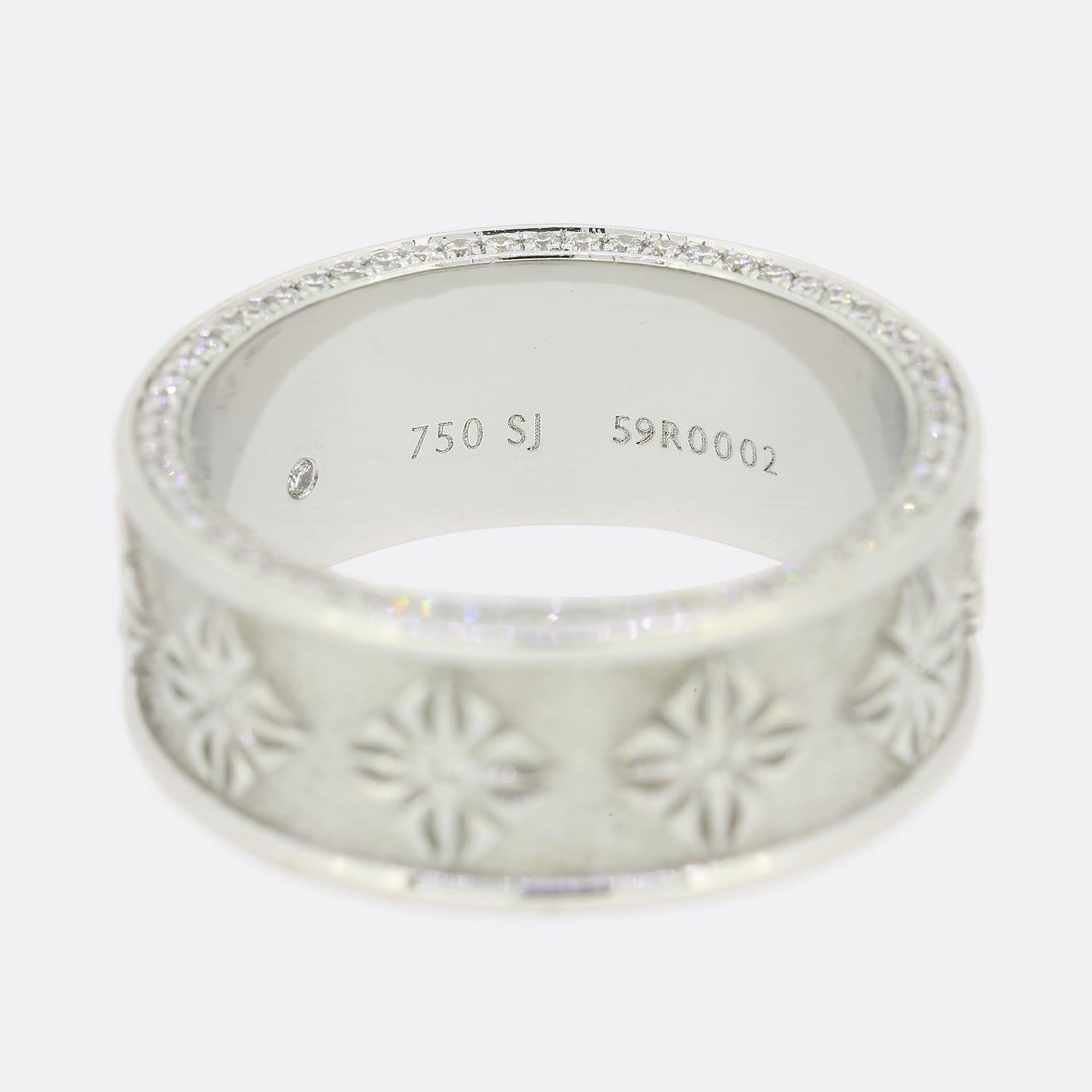 Shamballa Jewels Diamond Full Eternity Band Ring Size R In Good Condition For Sale In London, GB