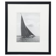 Shamrock 1927 powered up on piers tack gelatin print by Kirk and sons