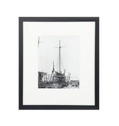 Shamrock on slipway – A collection of 5 original gelatin prints by Kirk and sons
