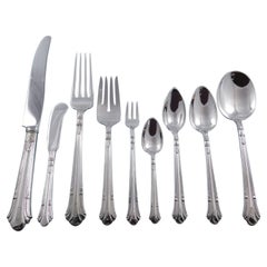 Shamrock V by Gorham Sterling Silver Flatware Service Set 108 pcs Dinner G Mono