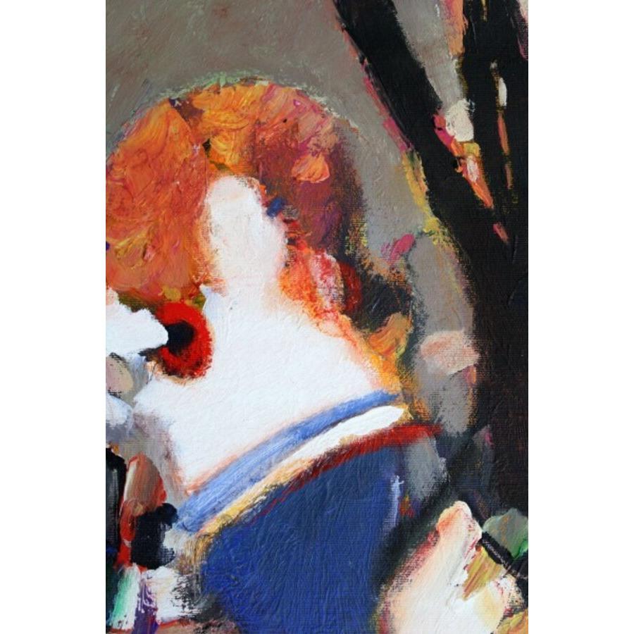 Fiore. 2008, olio su tela, 60x50 cm - Painting Astratto di Shamsi Ali