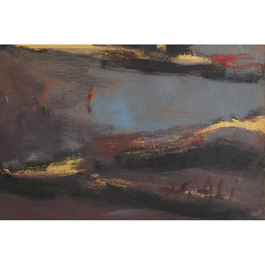 Old town. 2008, Leinwand, Acryl, 100x120 cm, Old town – Painting von Shamsi Ali