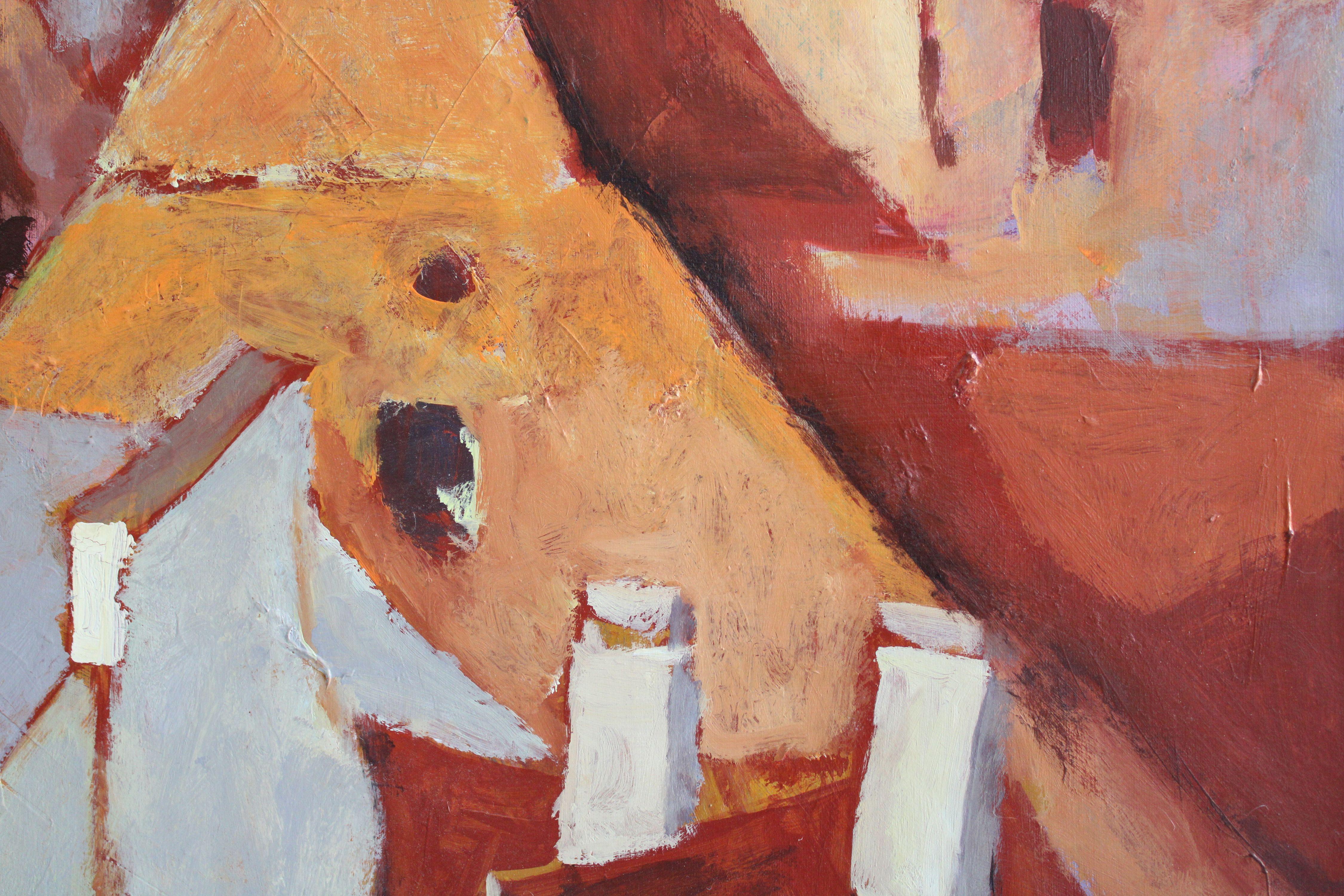Ciudad vieja. 2008, lienzo, acrílico, 100x120 cm - Painting Impresionista de Shamsi Ali
