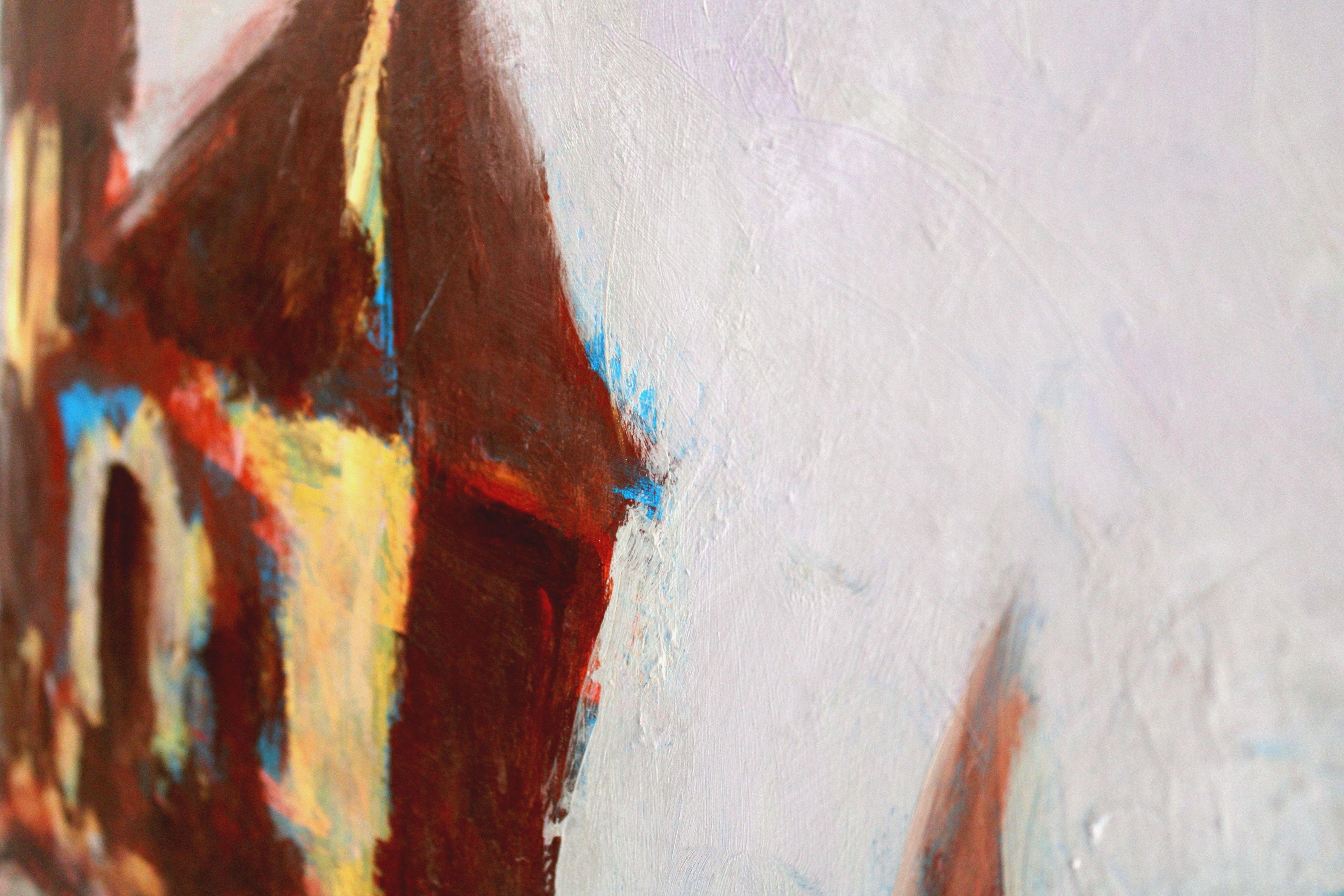 Ciudad vieja. 2008, lienzo, acrílico, 100x120 cm en venta 3