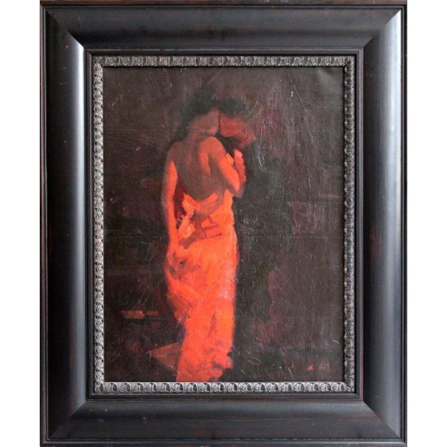 The first kiss. 2008, Leinwand, Acryl, 56x50 cm – Painting von Shamsi Ali