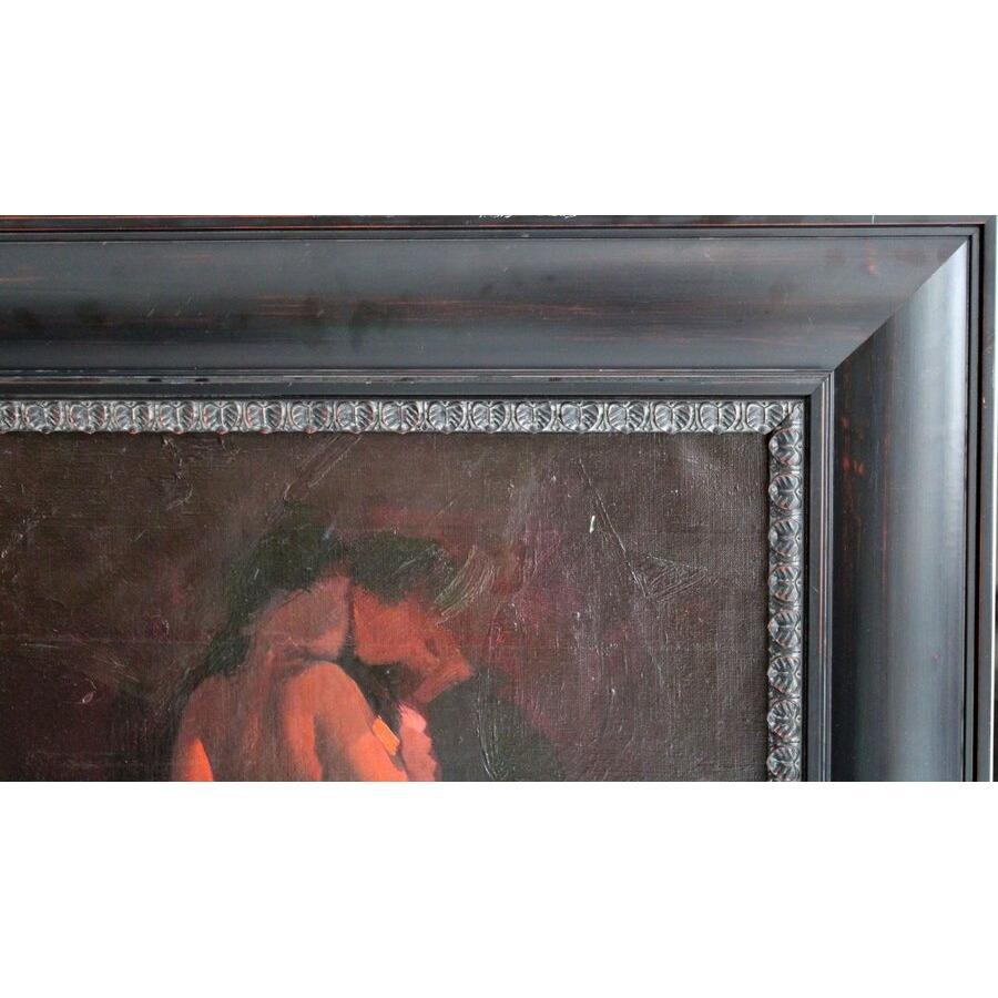 The first kiss. 2008, Leinwand, Acryl, 56x50 cm (Impressionismus), Painting, von Shamsi Ali