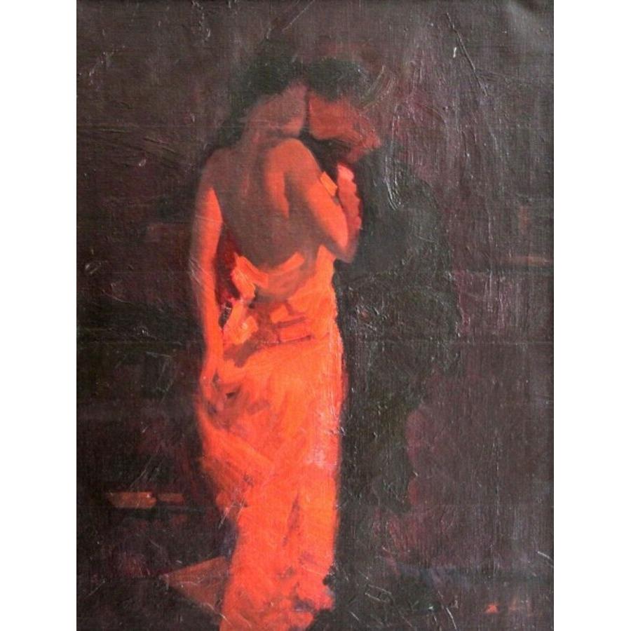 Il primo bacio. 2008, tela, acrilico, 56x50 cm