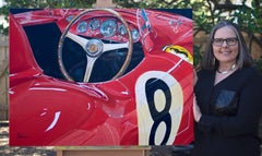 "1954 Ferrari 750 Monza" - Acrylic Automotive Painting on Canvas