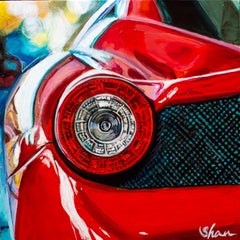 "Love in a Tail Light, " Acrylic painting