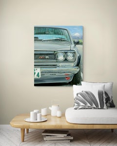 "Nostalgic (Hakosuka)" – Realism Painting of a Classic Nissan Skyline GT-R