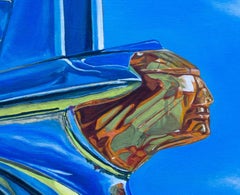 "Pontiac Cheiftain" (2021) by Shan Fannin, Acrylic Painting, Classic Yellow Car