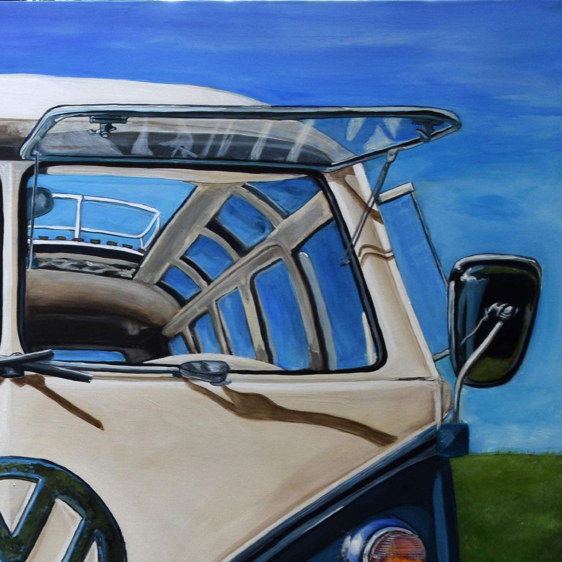 1967 Volkswagen Samba/Kombi Bus – Limited Edition Giclée print, classic VW icon For Sale 1