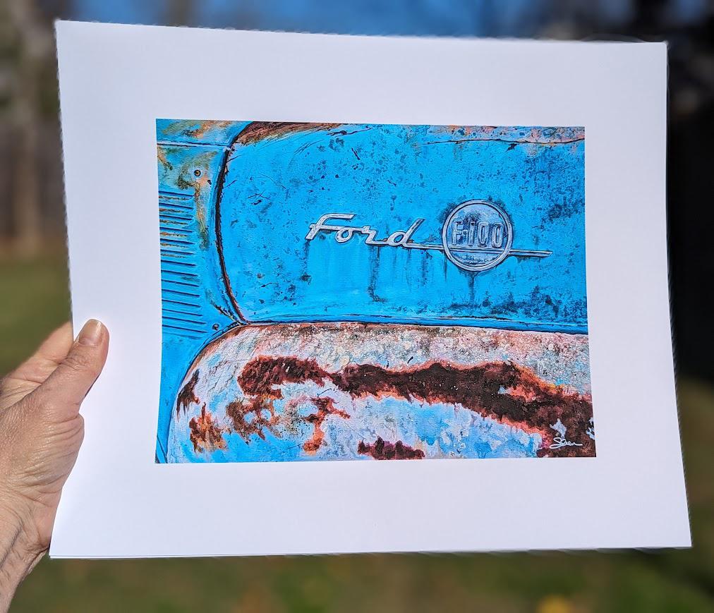 "Barn Find (Ford F100)" Limited Edition Giclée Print