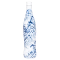 "Shan Shui" Blue and White Cola Bottle by Taikkun Li