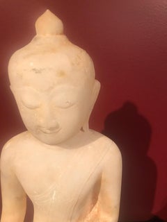 Shan Style Burmese Alabaster Buddha, 19th Century