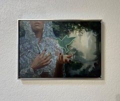 "Pace interiore" (2023) di Shana Levenson, Pittura a olio originale, Ritratto