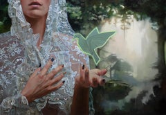 "Pace interiore" (2023) di Shana Levenson, Pittura a olio originale, Ritratto