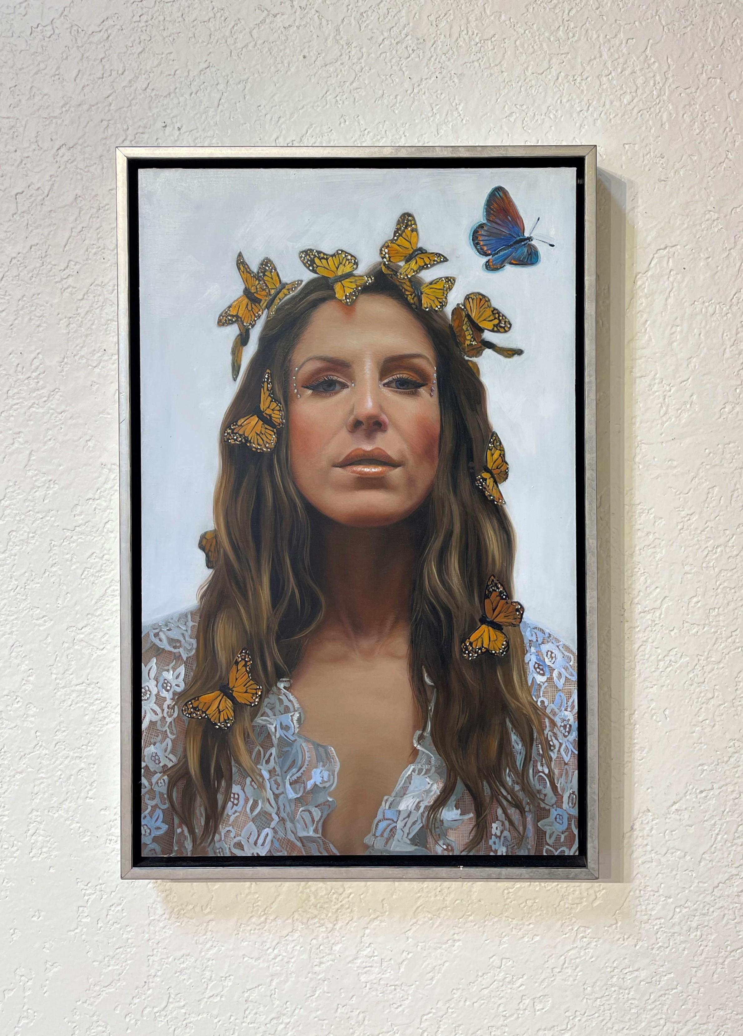 „Rare“ (2023) von Shana Levenson, Original-Ölgemälde, Selbstporträt im Angebot 1