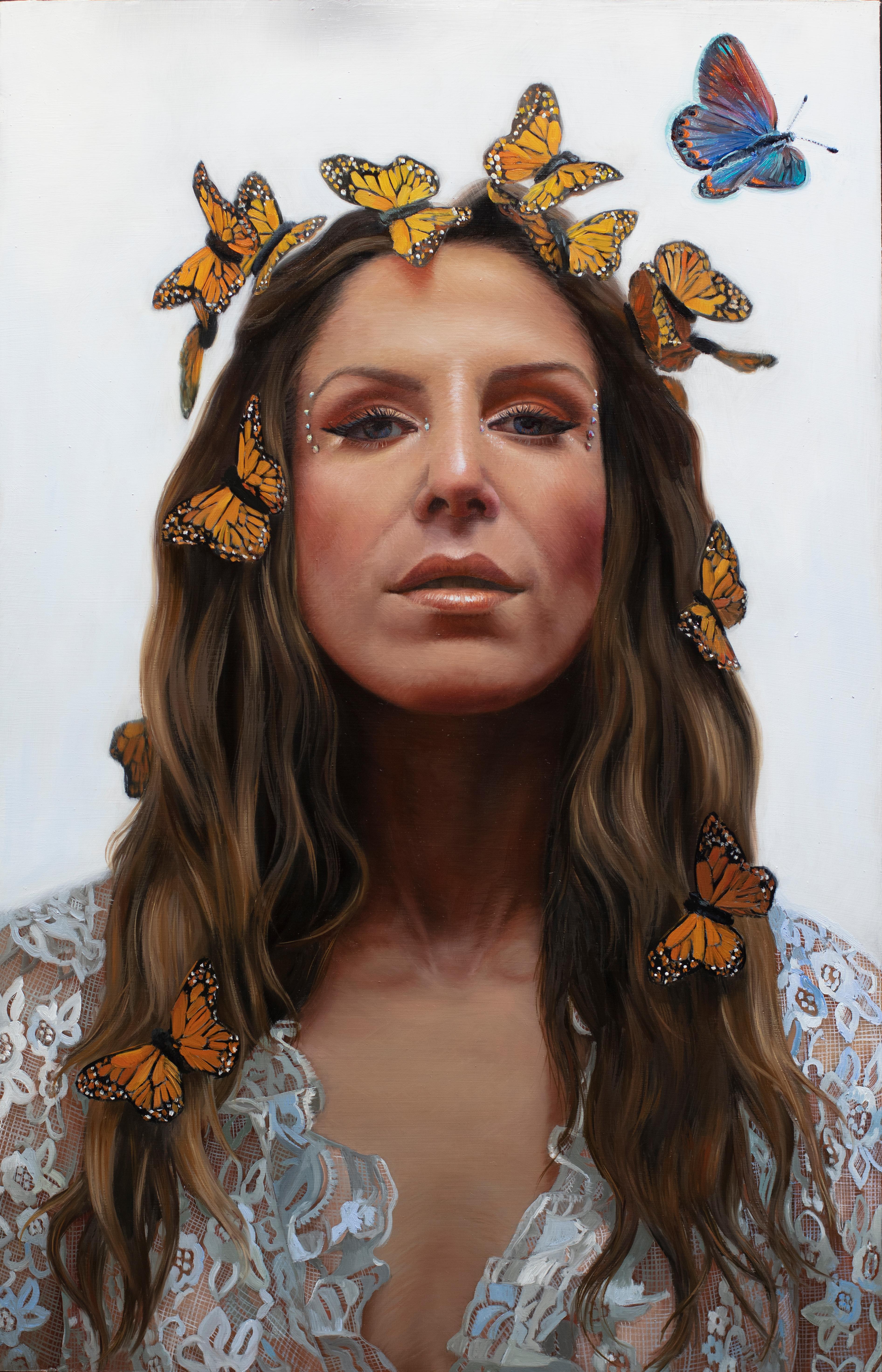 „Rare“ (2023) von Shana Levenson, Original-Ölgemälde, Selbstporträt