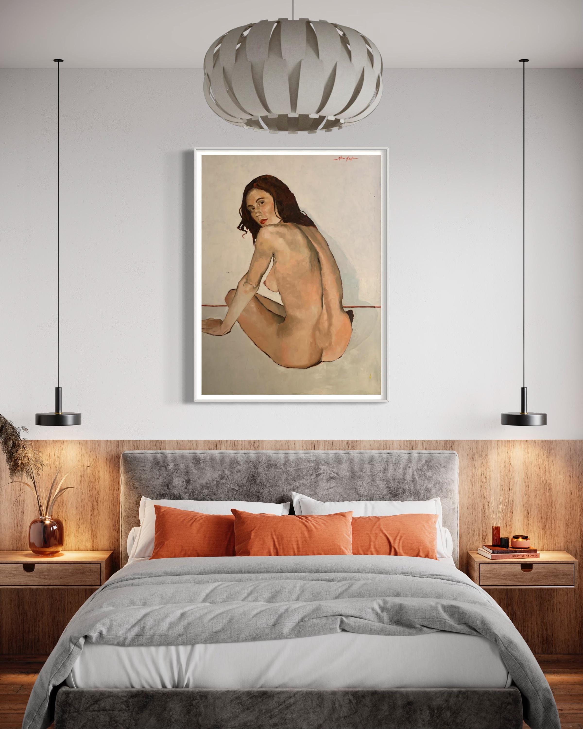 Figurative  Young Female nude  Model  Original Contemporary by Shana Wilson For Sale 3