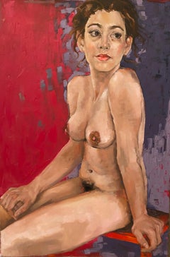 "Seated Nude Women" Figurative  Oil On Canvas By Shana Wilson