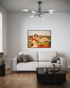 "Due giovani donne sul divano" di Wilson - Intime donne nude sul divano di terra