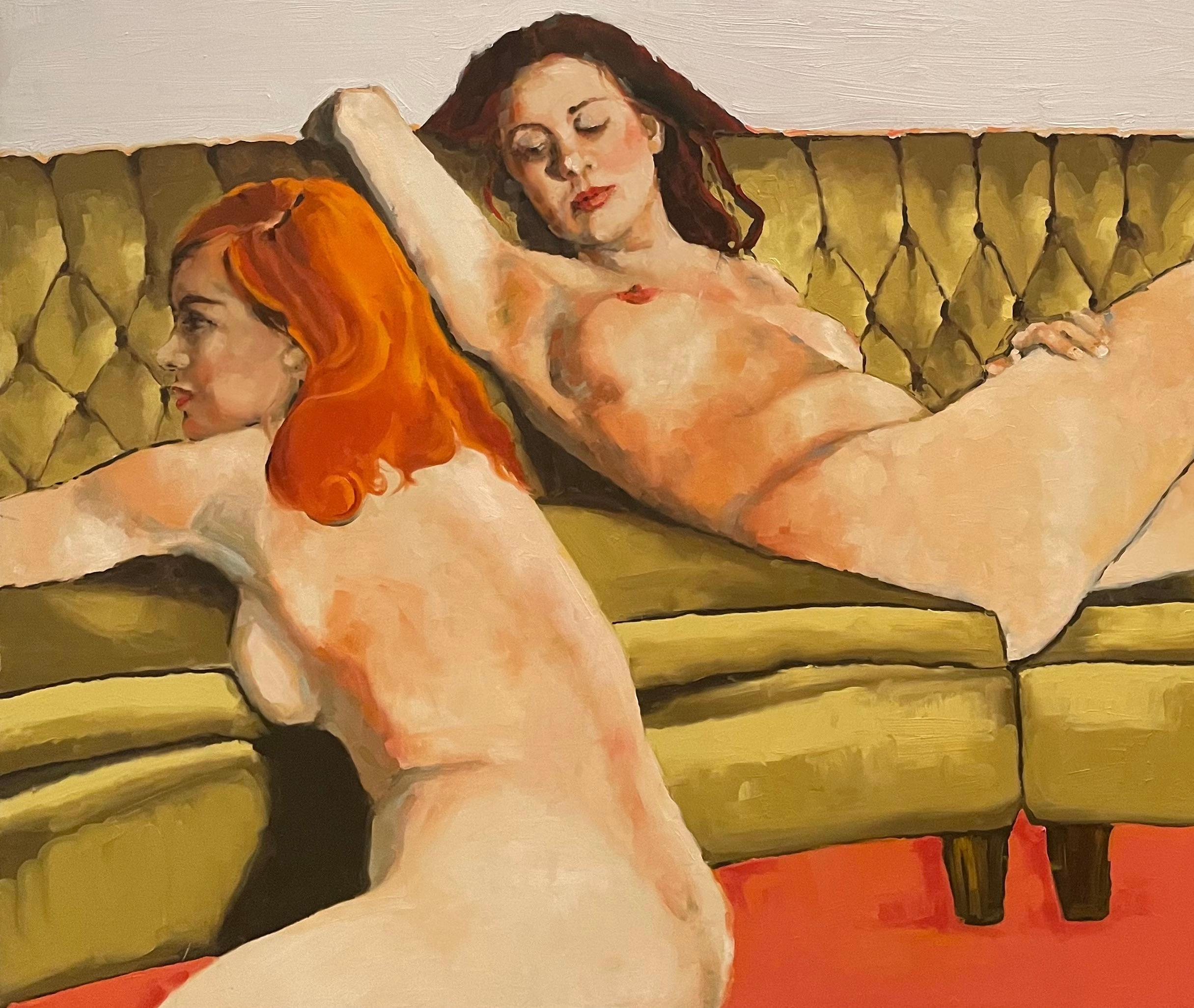 desnudas en el sofa