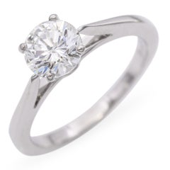 Shane Co. 14K White Gold 0.81ct Diamond Solitaire Engagement Ring