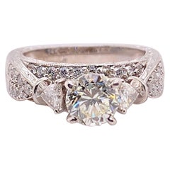 Shane Co. 1.75 Carat Round Brilliant Diamond Engagement Ring 14 Karat