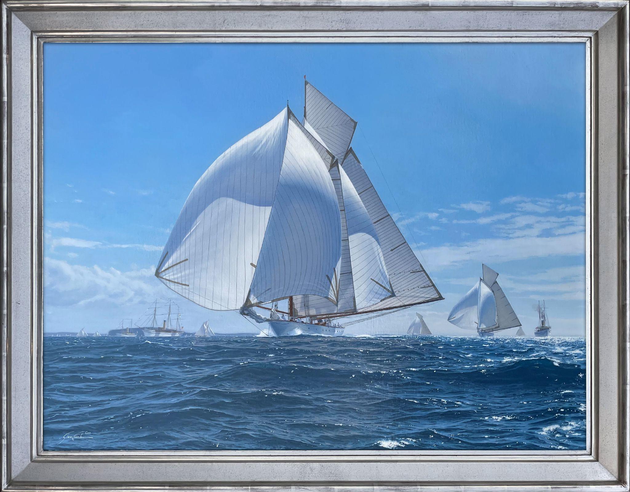 Ingomar Leads the Fleet - Painting by Shane Couch