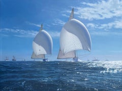Rainbow indica a Endeavour la strada da seguire, Gara 5, America's Cup 1934